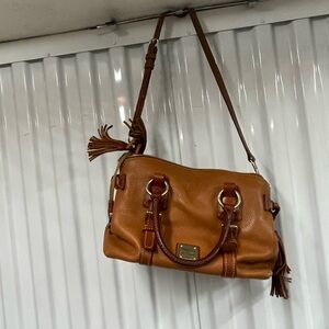 Dooney & Bourke Tan Leather Satchel